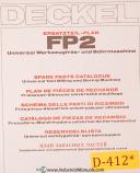 Deckel-Deckel FP4A 2204, Universal Milling Boring Spare Parts Manual 1984-2204-FP4A-03